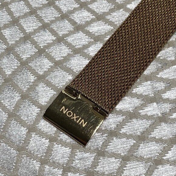 Nixon K Squared Exponential Gold Tone Quartz Watch Japan Movement c. 2010s - Picture 3 of 12